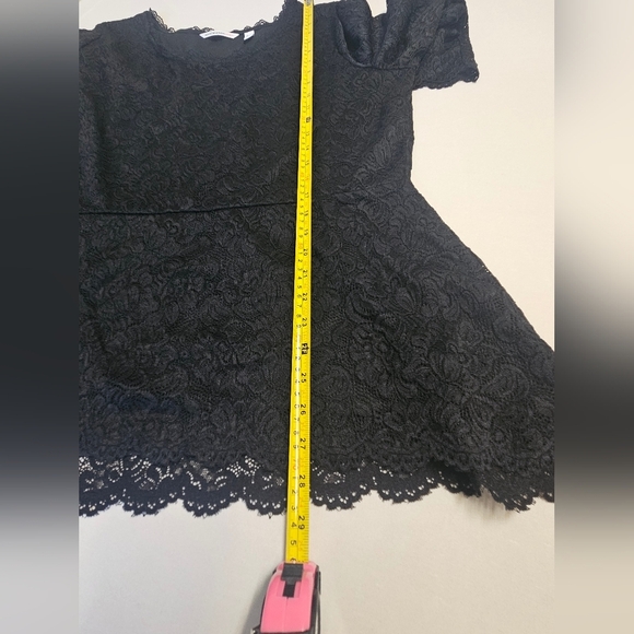 ISAACMIZRAHILIVE! -Elegant Black Lace Women's Top XL - Picture 4 of 6